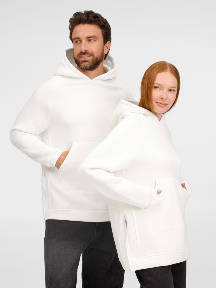 Худи унисекс оверсайз Easy Street, молочно-белое, размер XL/XXL