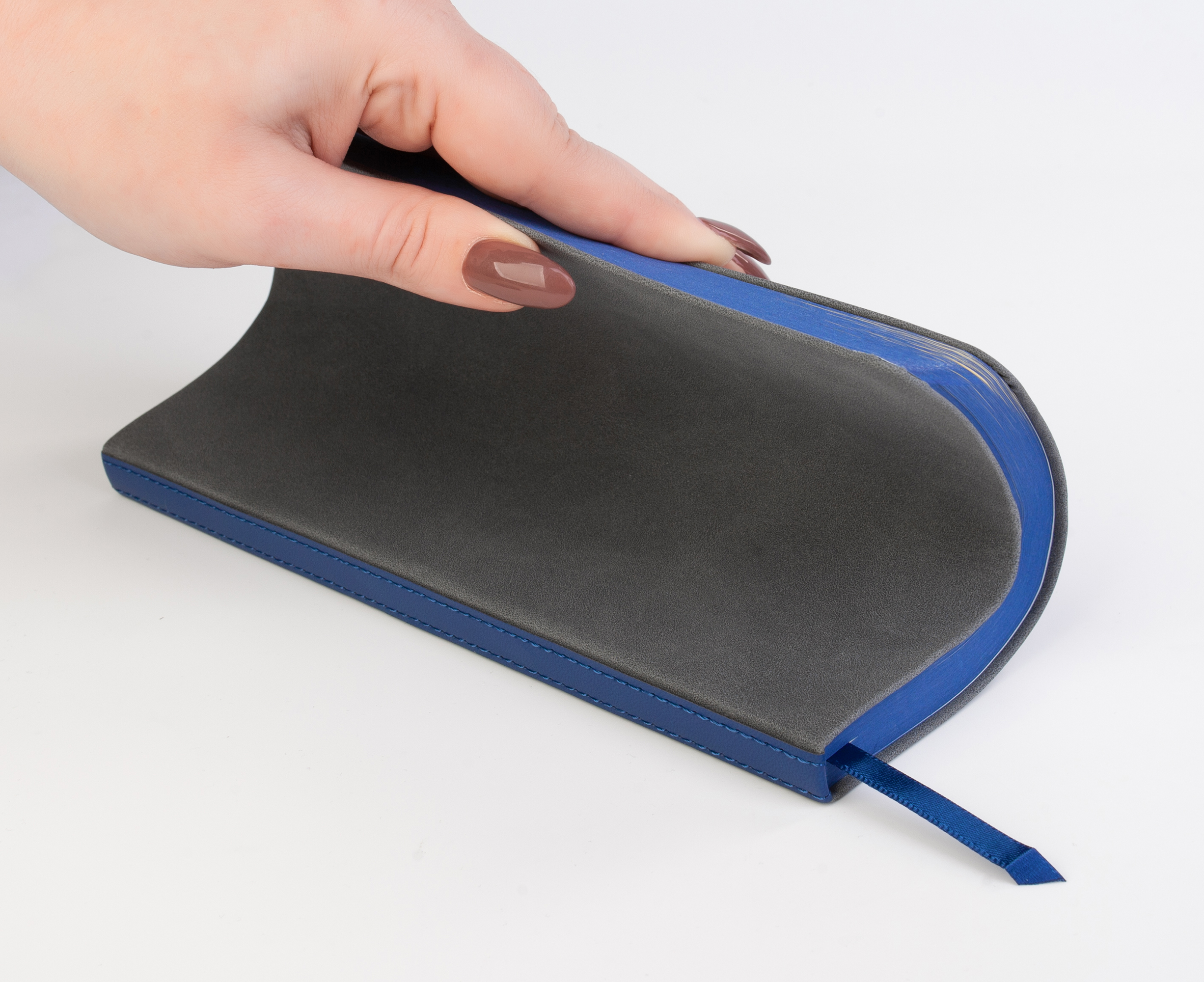 Ежедневник недатированный "Турин" , формат А5, серый/синий