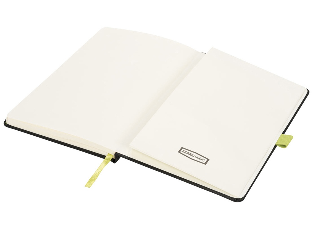 Блокнот А5 Lasercut, черный/лайм