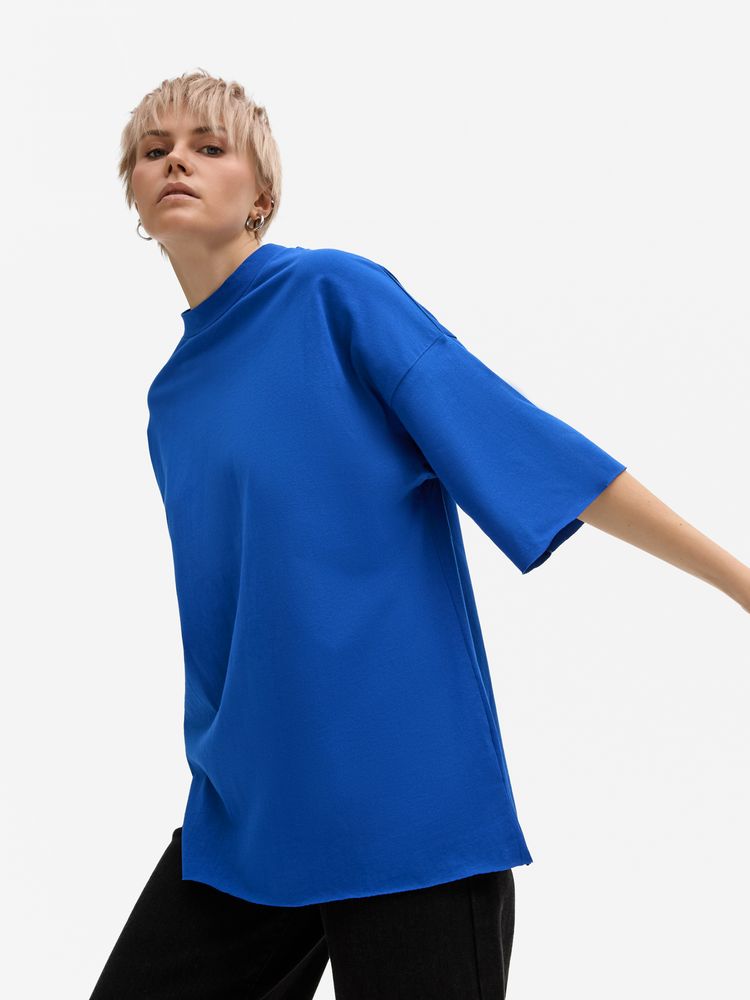 Футболка унисекс T1, синяя, размер XL/XXL