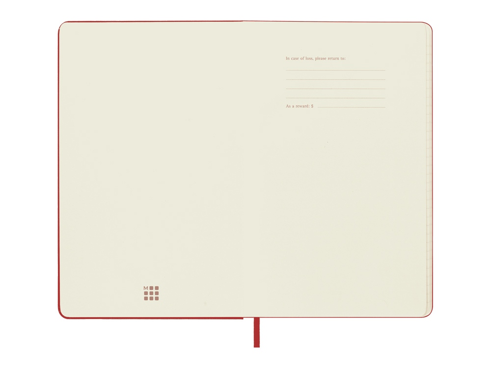 Записная книжка 12 месяцев на 2024 год, в твердой обложке, красный, Large, 13х21