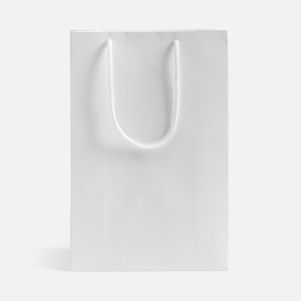 Пакет бумажный с ламинацией Lami S — пример нанесения логотипа (сделано в России) | Print Logo