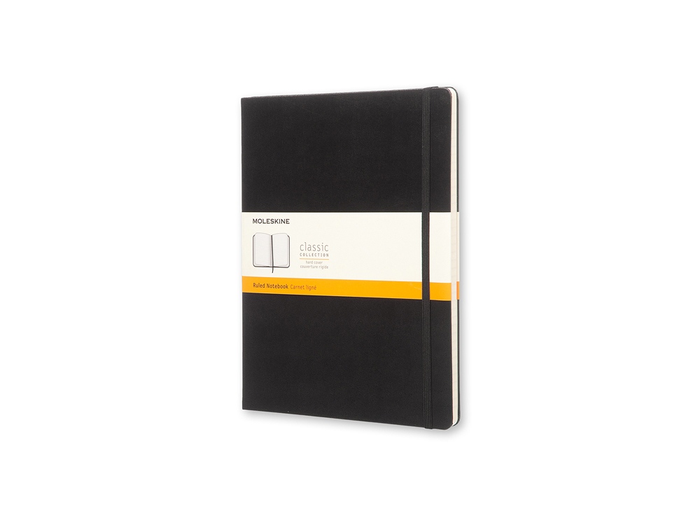 Записная книжка Moleskine Classic, XLarge (в линейку) с логотипом Moleskine | Print Logo
