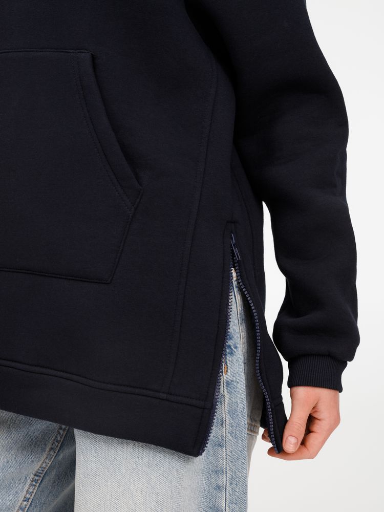 Худи унисекс оверсайз Easy Street, темно-синее, размер XS/S