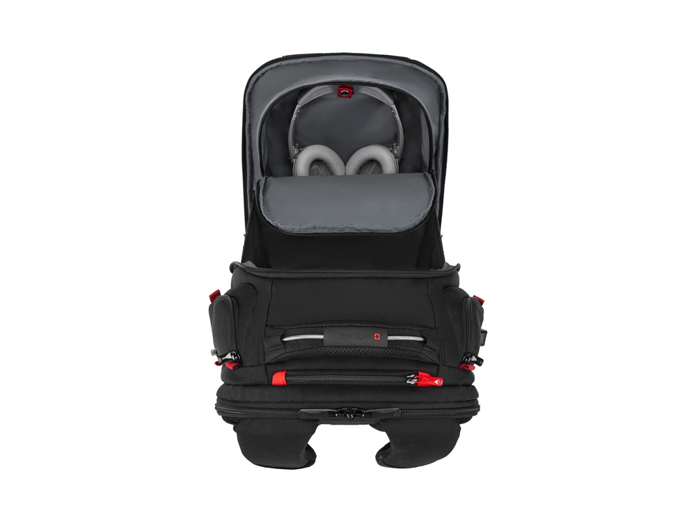 Рюкзак WENGER PlayerOne 17.3, чёрный, 100% полиэстер, 38х26х49 см, 29 л