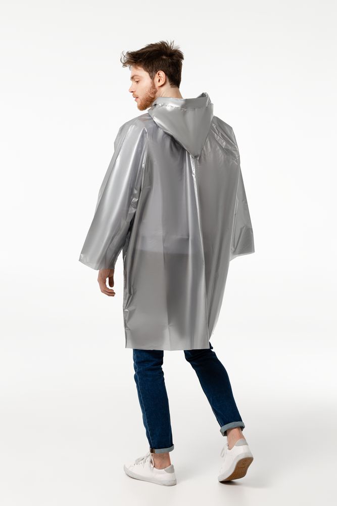 Дождевик-плащ CloudTime с печатью в один цвет на заказ фото на сайте Print Logо.