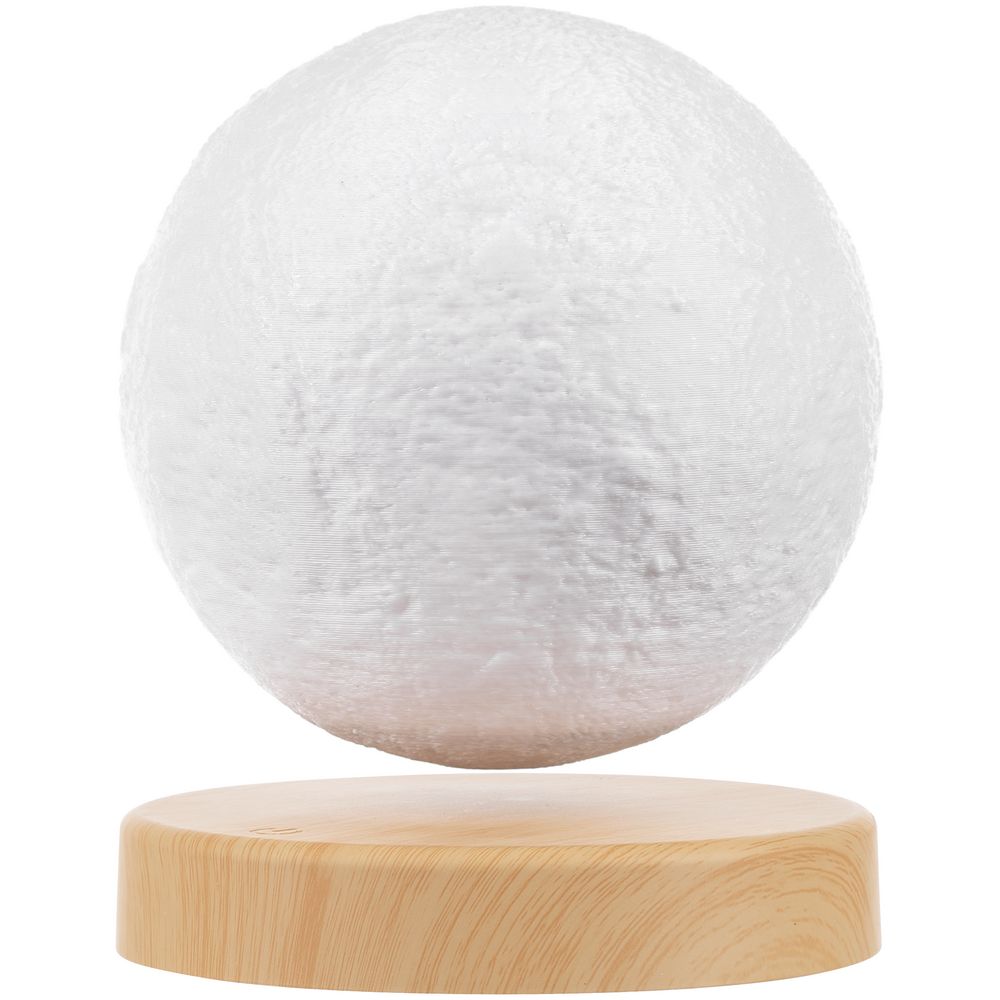 Левитирующая луна MoonFlight с пластиковой подставкой с логотипом Molti | Print Logo