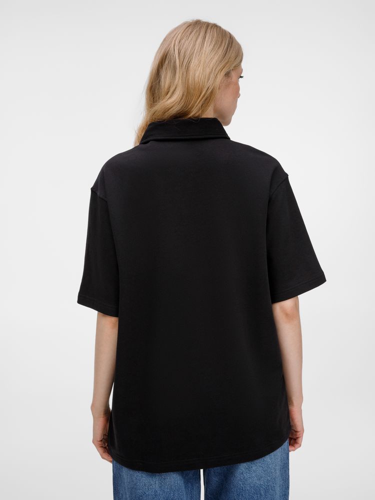 Рубашка поло унисекс Tiimi, черная, размер XL/XXL