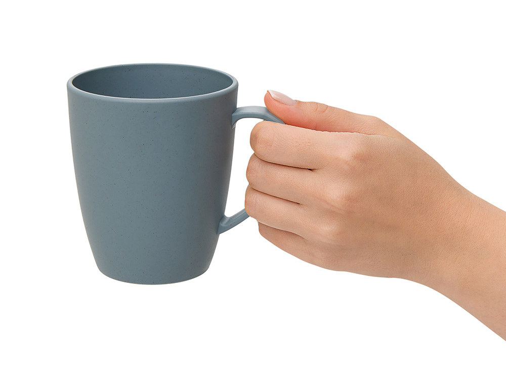 Кружка из пшеничного волокна Morning, 400 мл, серо-голубой 430C