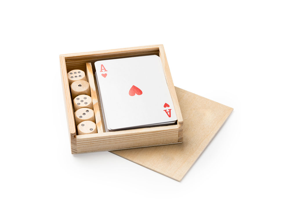 Набор BRISCA из 2 настольных игр с логотипом  | Print Logo