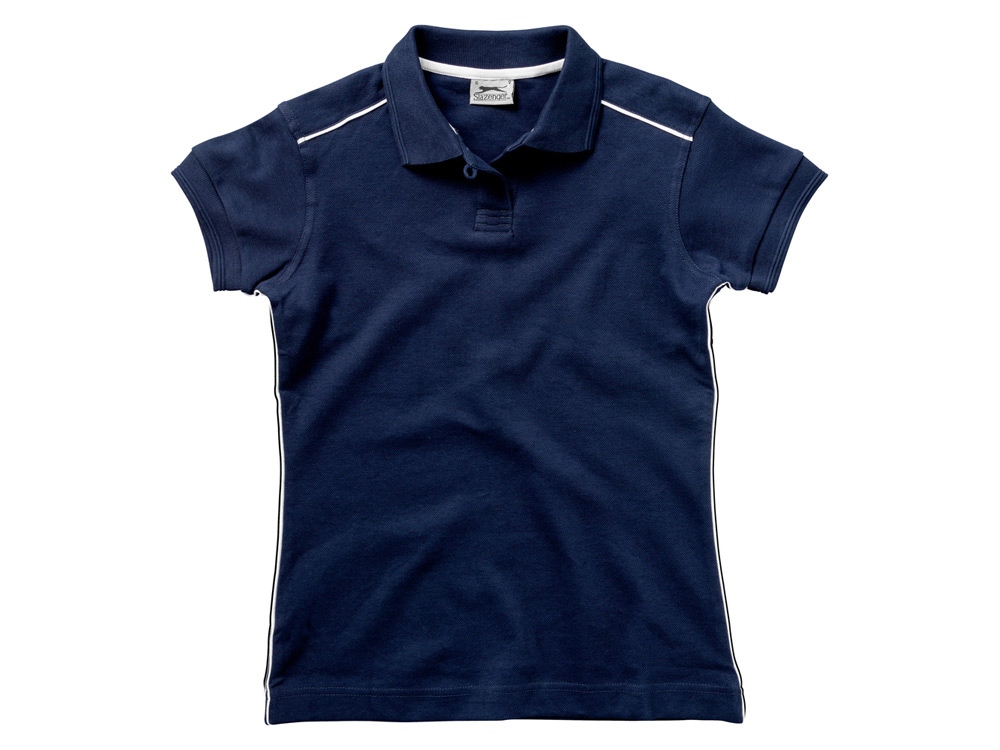 Рубашка поло Backhand женская, темно-синий/белый