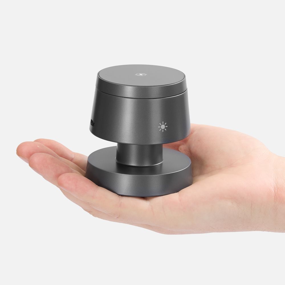 Станция беспроводной зарядки с подсветкой Lume — пример нанесения логотипа (Uniscend) | Print Logo