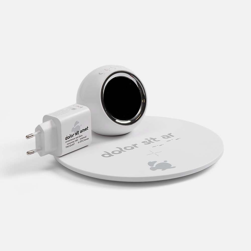 Станция беспроводной зарядки с часами и подсветкой GlobeBee