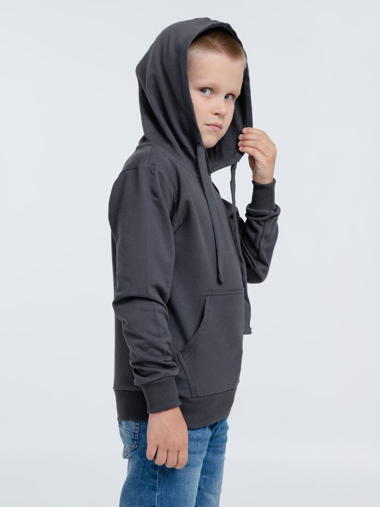 Худи детское Kirenga Kids 2.0, темно-серое (графит), 6 лет