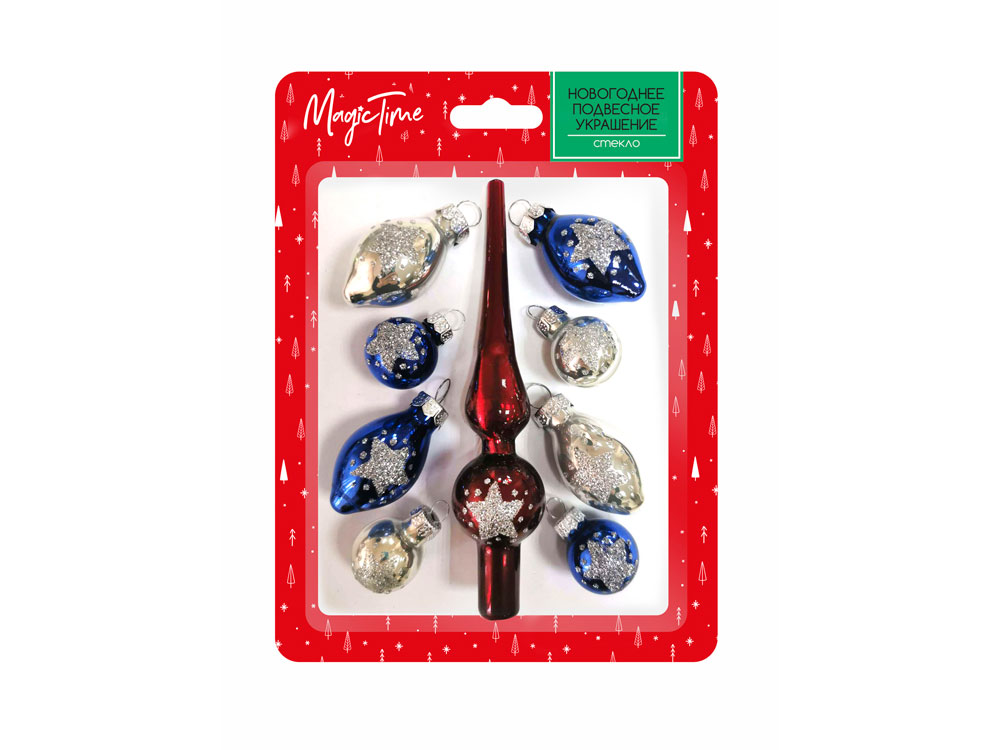 Набор новогодних украшений Яркий набор — пример нанесения логотипа () | Print Logo