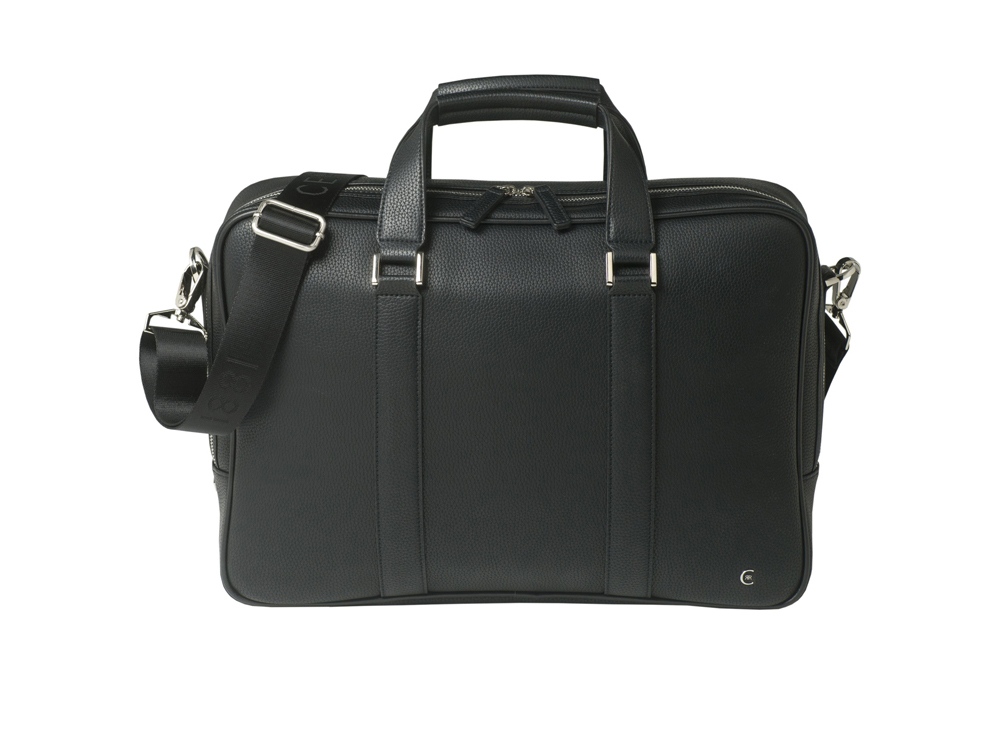 Сумка для документов Hamilton Black с логотипом Cerruti 1881 | Print Logo
