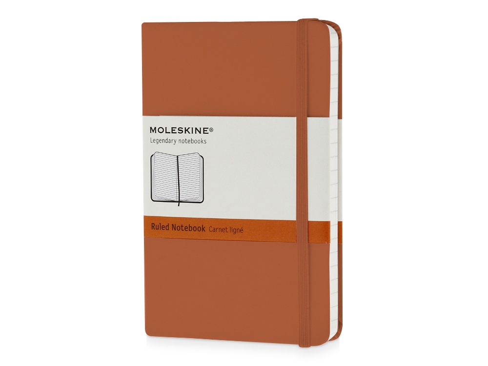 Записная книжка А6 (Pocket) Classic (в линейку) с логотипом Moleskine | Print Logo