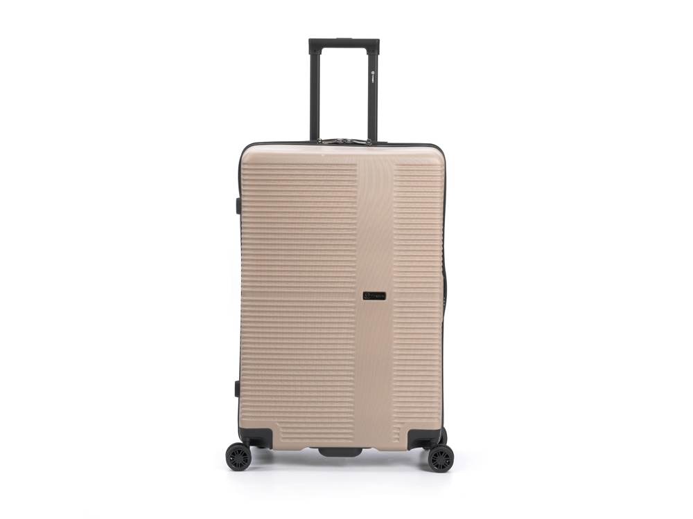 Чемодан TORBER ЭЛЬТОН, песочный, ABS-пластик, 47 х 29 х 78 см, 96 л