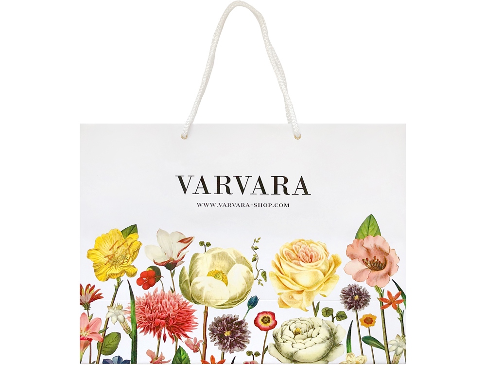 Пакет бумажный с логотипом Varvara | Print Logo