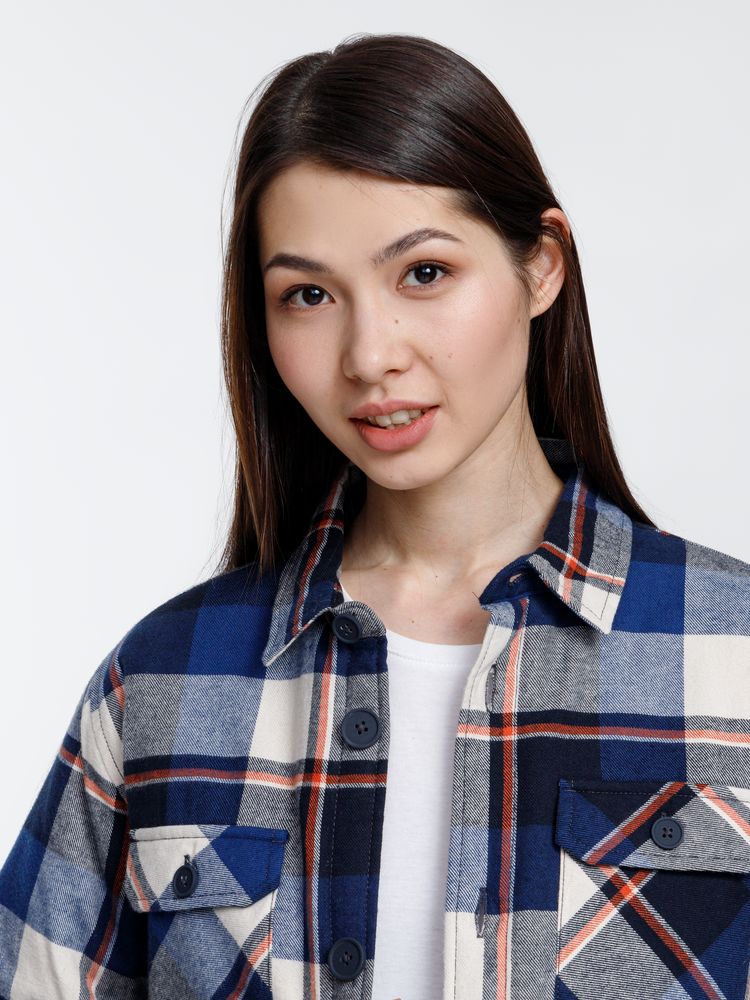 Куртка-рубашка оверсайз унисекс Noah, синяя, размер XL/XXL