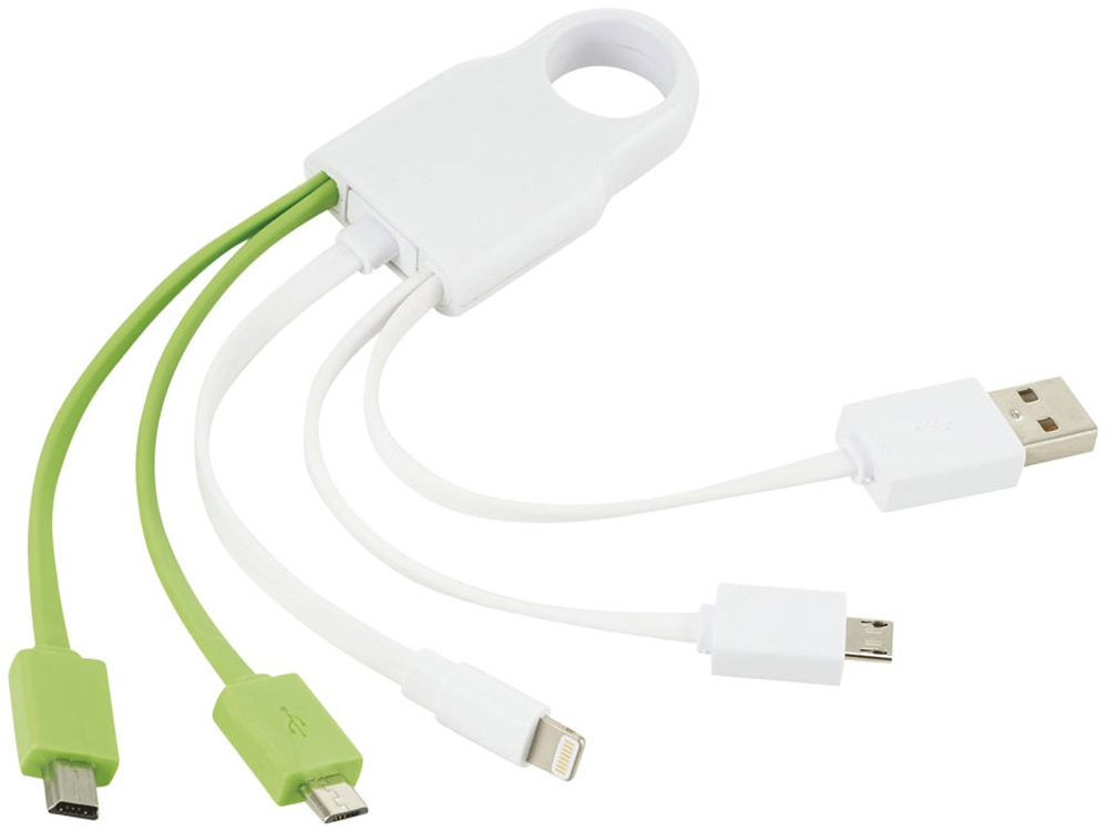 Кабель для зарядки Squad 4-в-1 с логотипом  | Print Logo