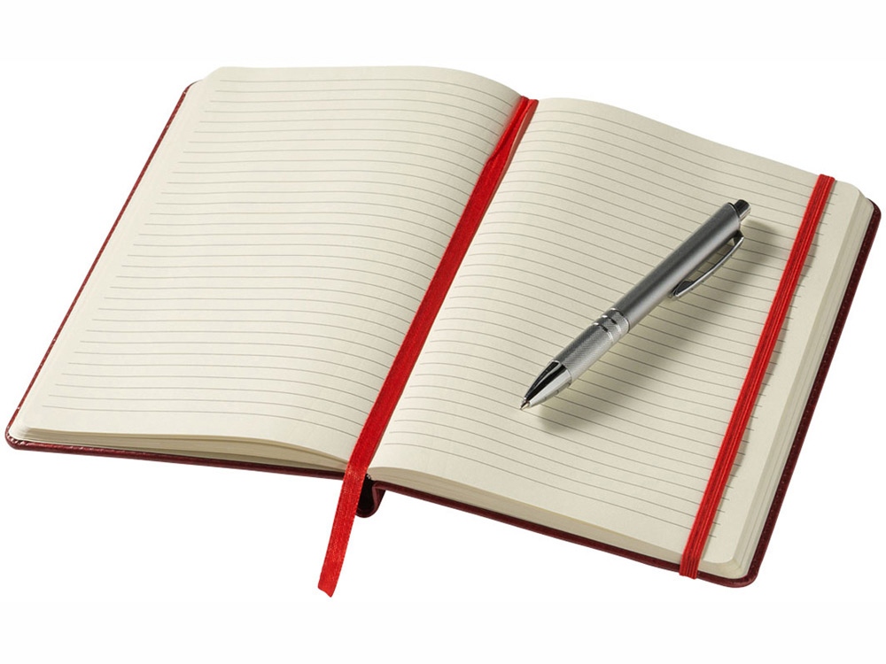 Блокнот А5 Panama с ручкой, красный