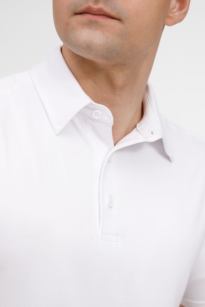 Рубашка поло унисекс Senti, белая, размер M