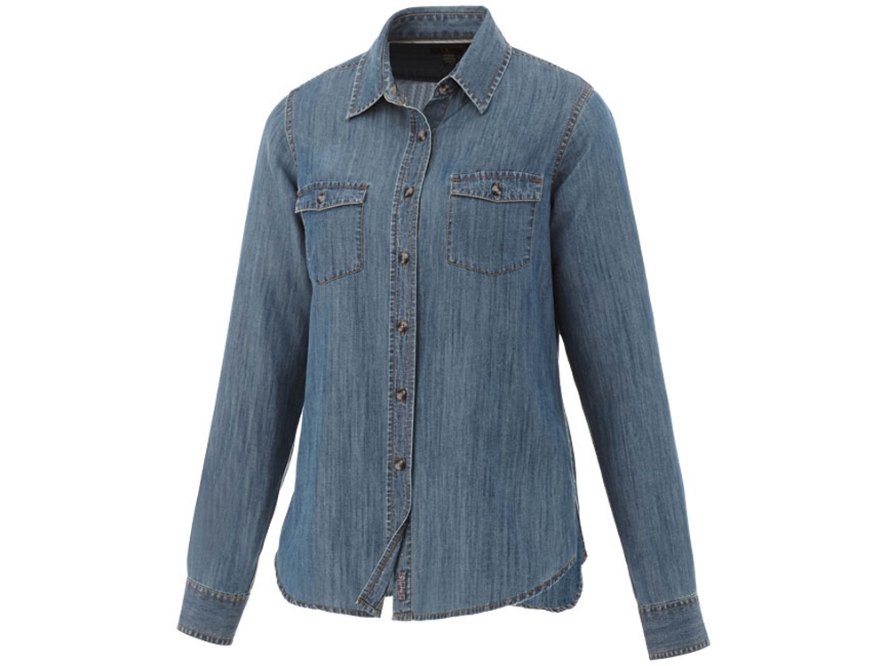 Рубашка Sloan женская с длинными рукавами с логотипом Elevate | Print Logo