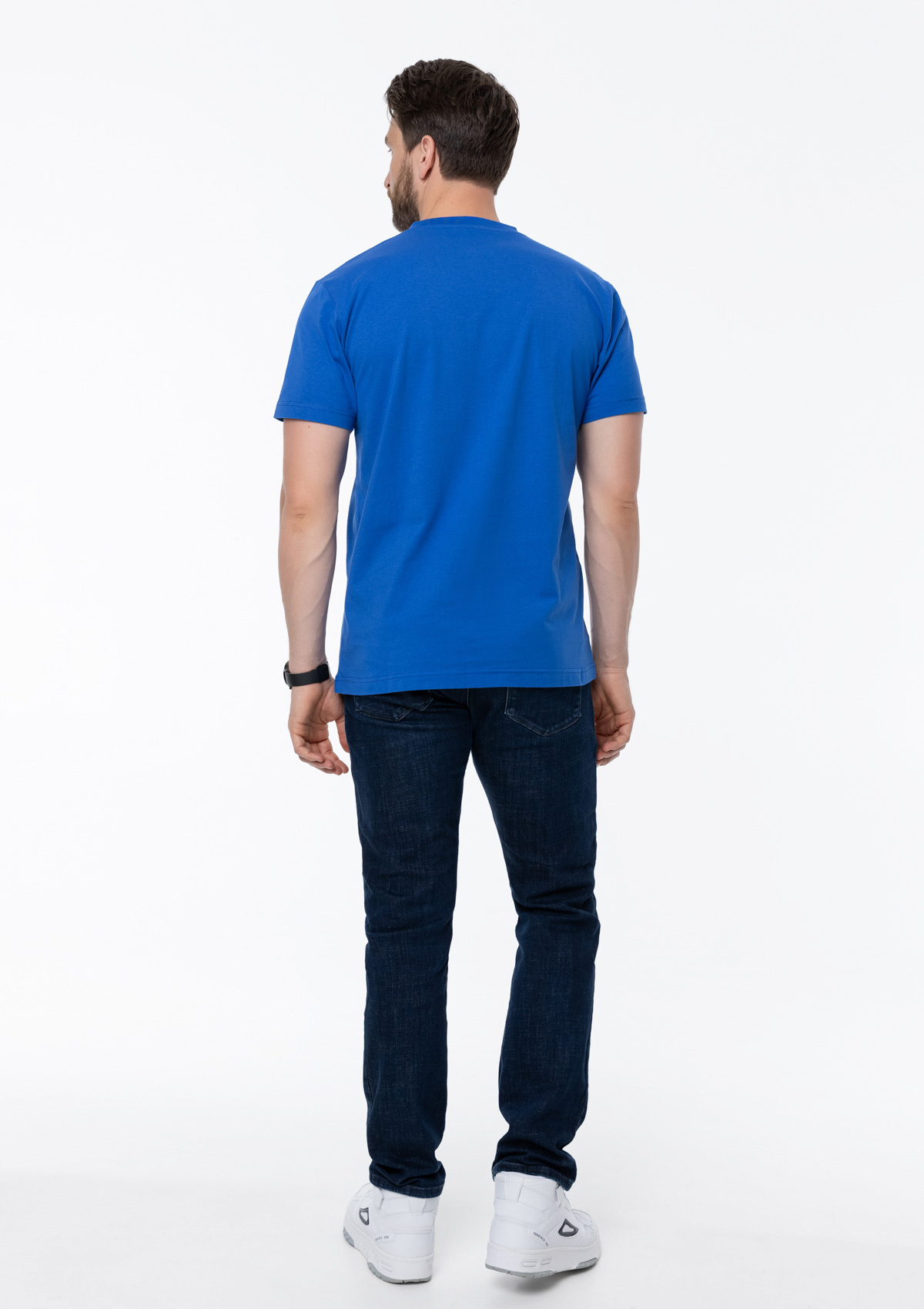 Футболка унисекс STAN, хлопок 150, 51, Синий,  (16/1)  (58/4XL)