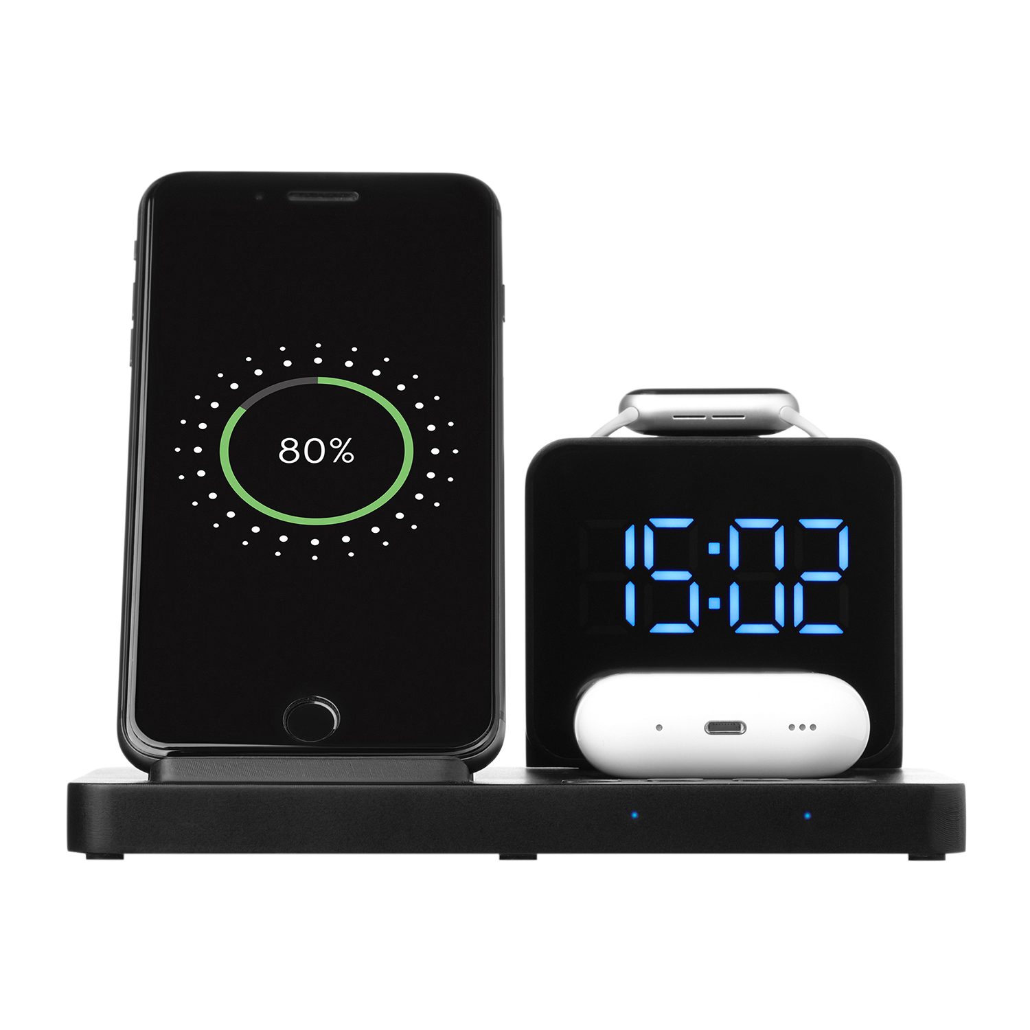 Зарядная станция с часами 4в1 15W Magnum фото на сайте Print Logo.