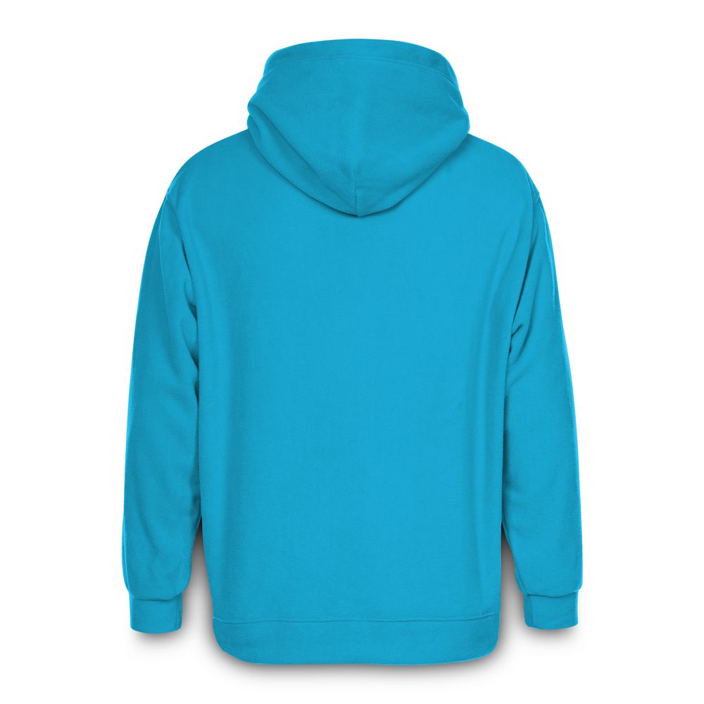 Худи флисовое унисекс Manakin, бирюзовое, размер XS/S