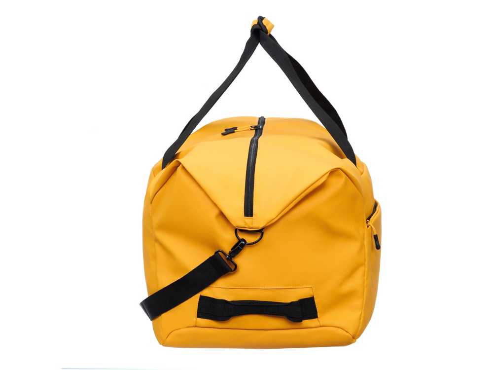 Сумка дорожная TORBER MOBI, желтая, полиэстер 900D с PU покрытием, 65 х 37 х 34 см