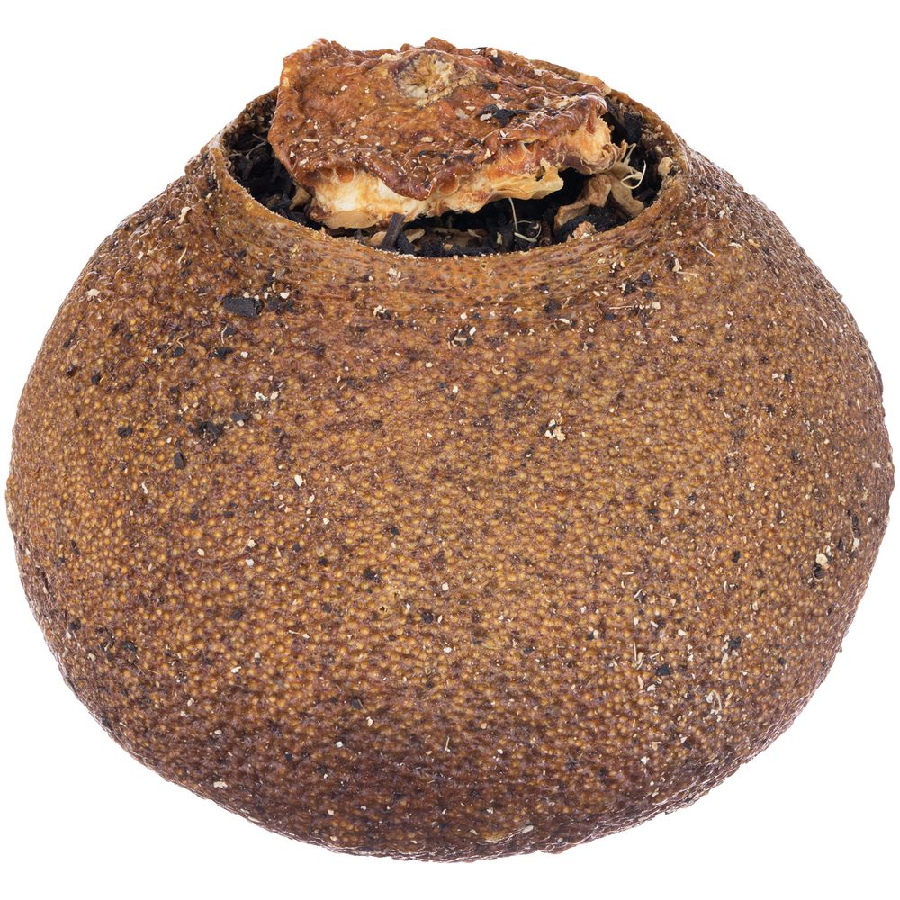 Черный чай Citrus в апельсине с маслом лайма с логотипом сделано в России | Print Logo