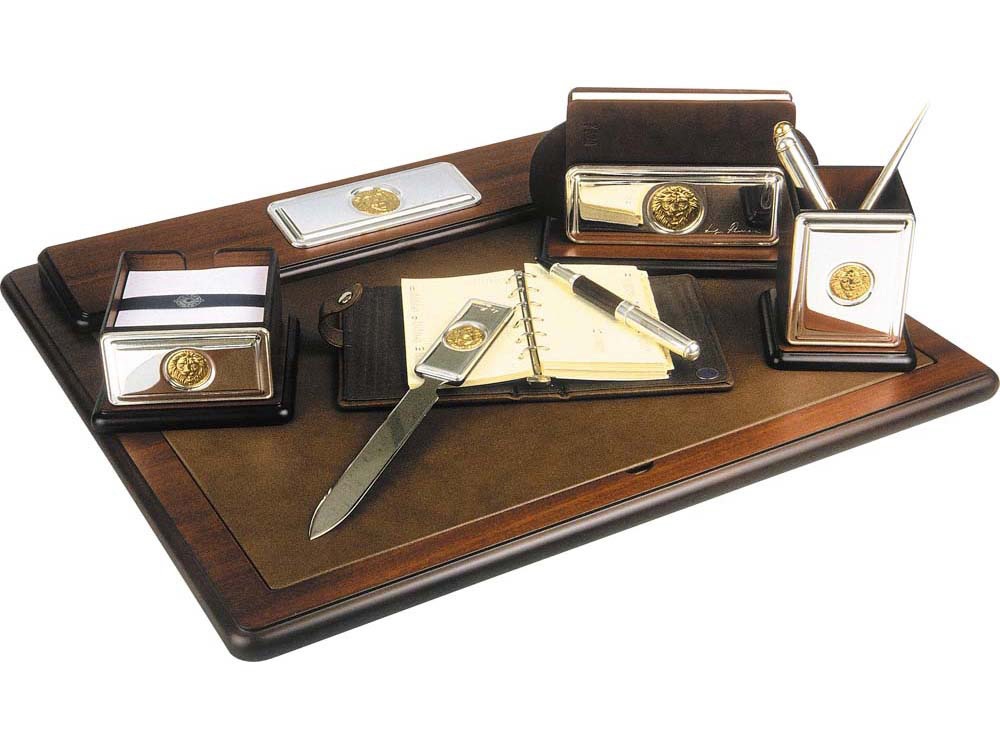 Настольный набор Голова льва с логотипом Luigi Pesaresi | Print Logo