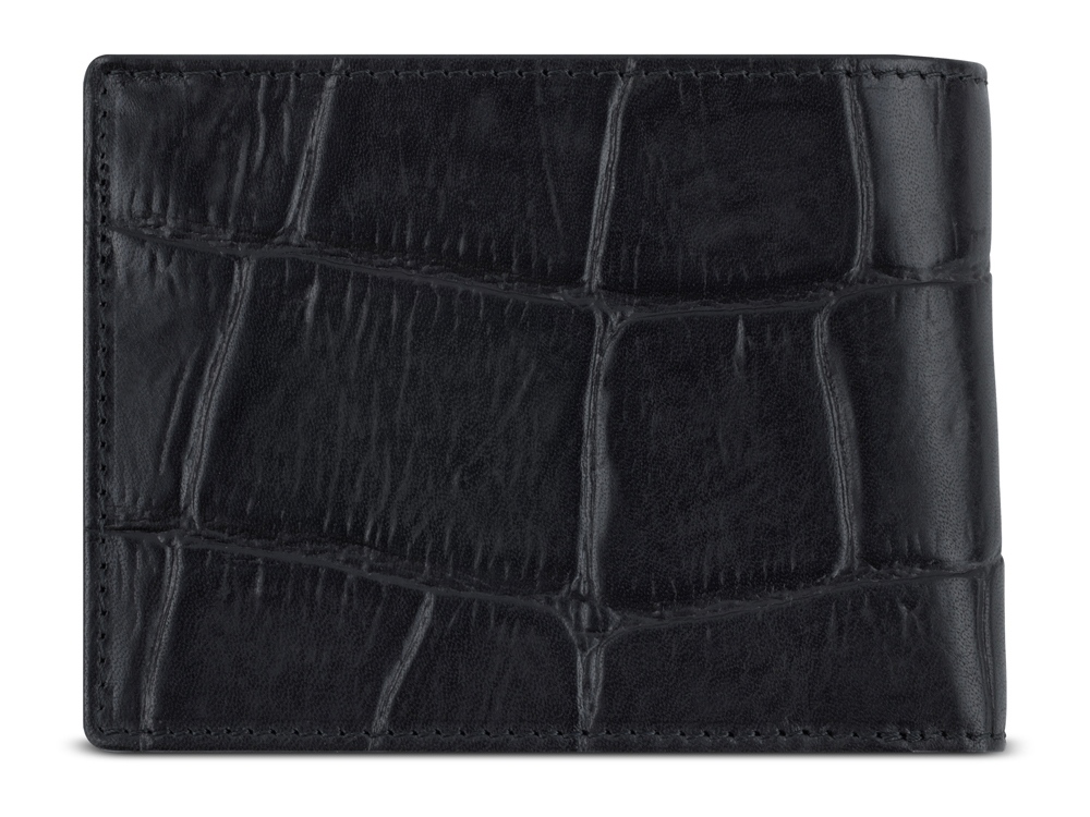 Портмоне BUGATTI НЕВИО | NEVIO, чёрный, воловья кожа/козья кожа/полиэстер, 12,5х2,5х9,3 см