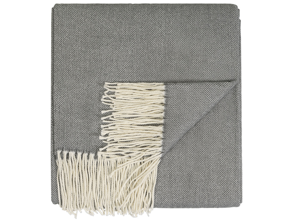 Акриловый плед Dapple 160x210 см, холодный серый (Р)