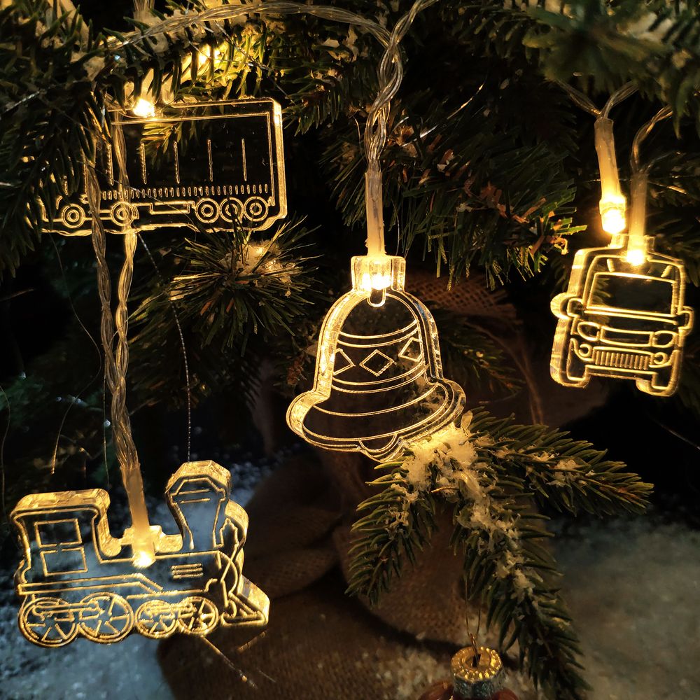 Светодиодная гирлянда Round The World с логотипом сделано в России | Print Logo