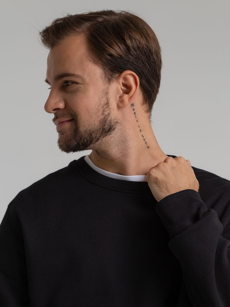 Свитшот унисекс King, черный, размер XXL