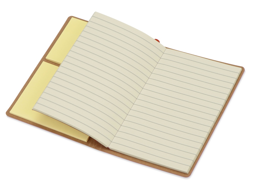 Блокнот А6 Write and stick с ручкой и набором стикеров, красный