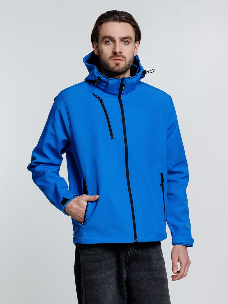 Куртка софтшелл мужская Zagreb, ярко-синяя, размер XXL