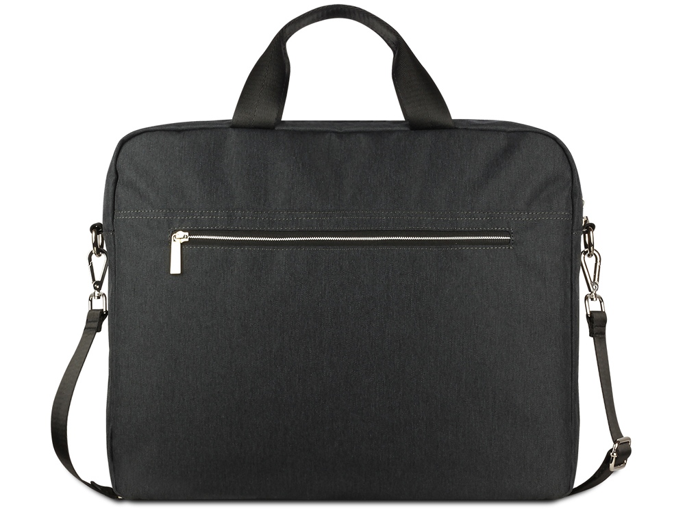 Портфель мужской BUGATTI СЕРА | SERA, антрацитовый, полиэстер, 40х11х34 см, 15 л