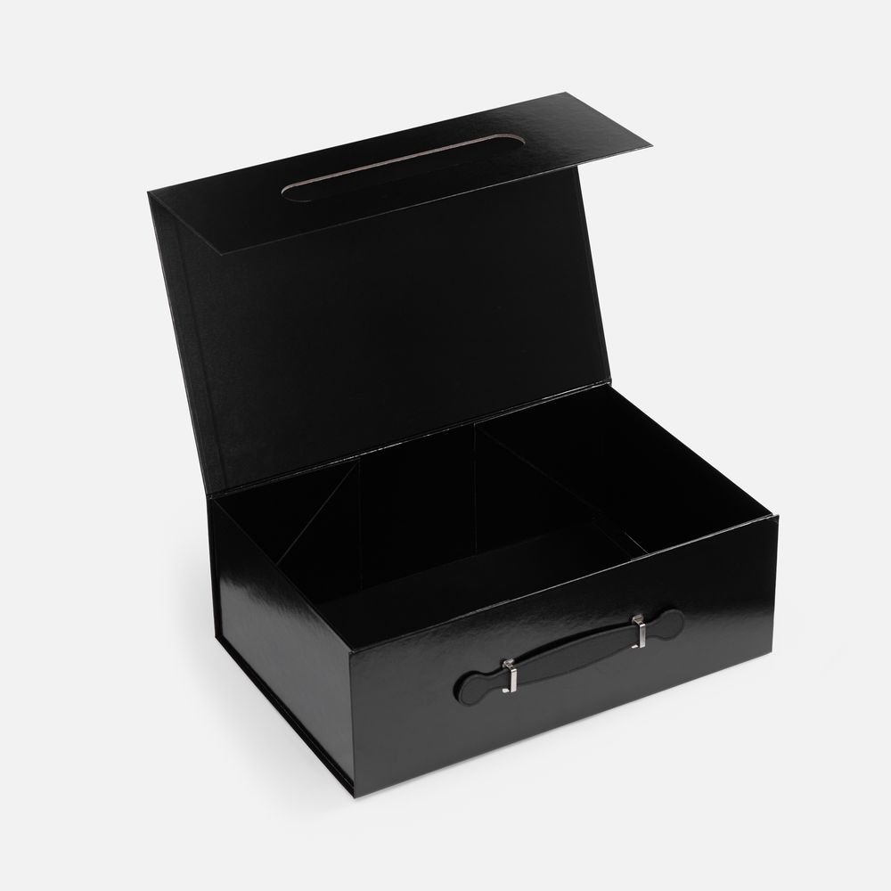 Коробка складная Holdfold, L — пример нанесения логотипа () | Print Logo