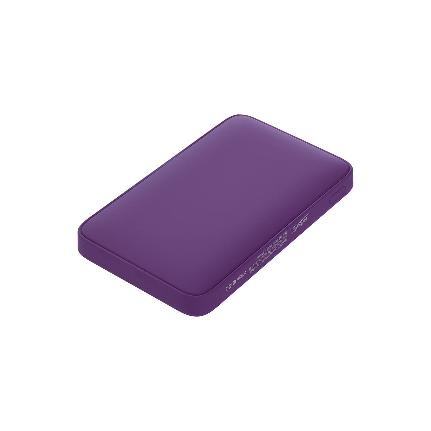 Внешний аккумулятор с подсветкой Анкор (Ancor) 5000 mAh, фиолетовый