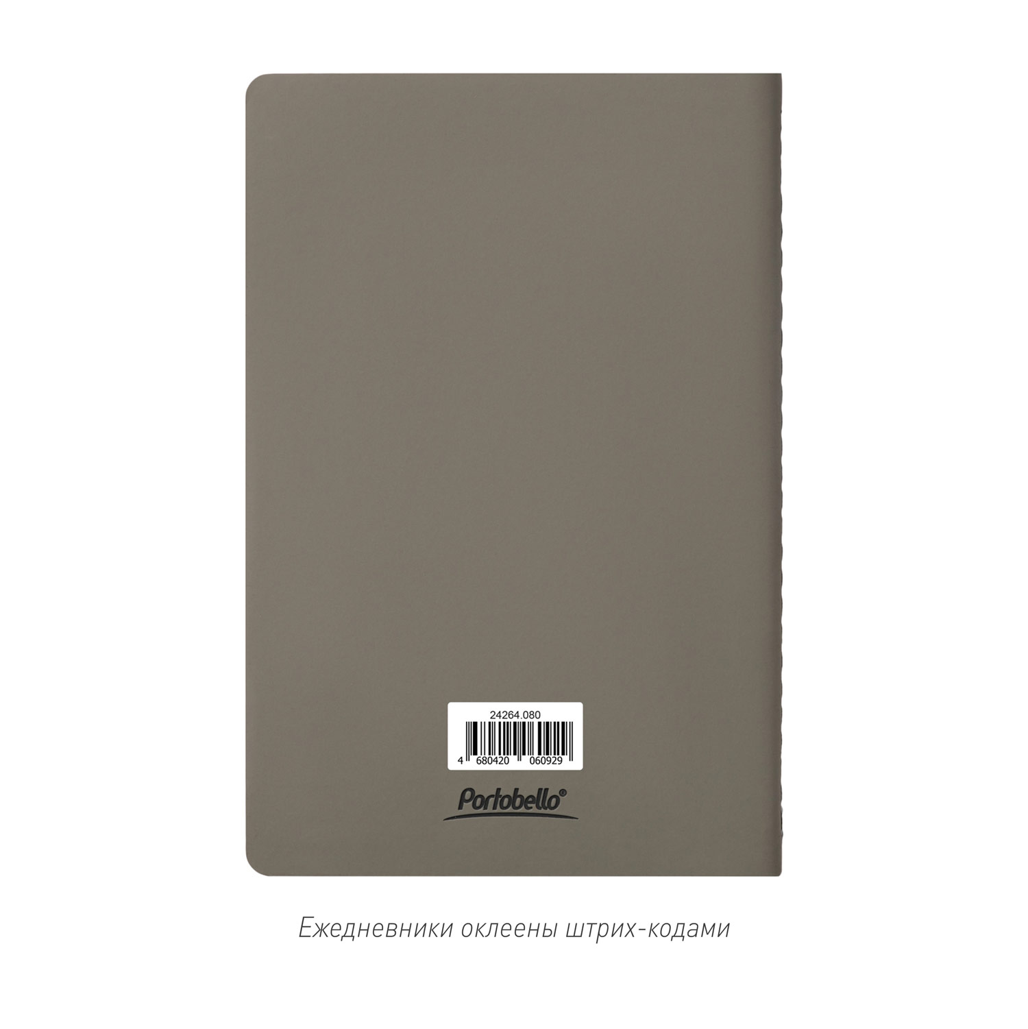 Блокнот Альфа Слим (Alpha slim), серый