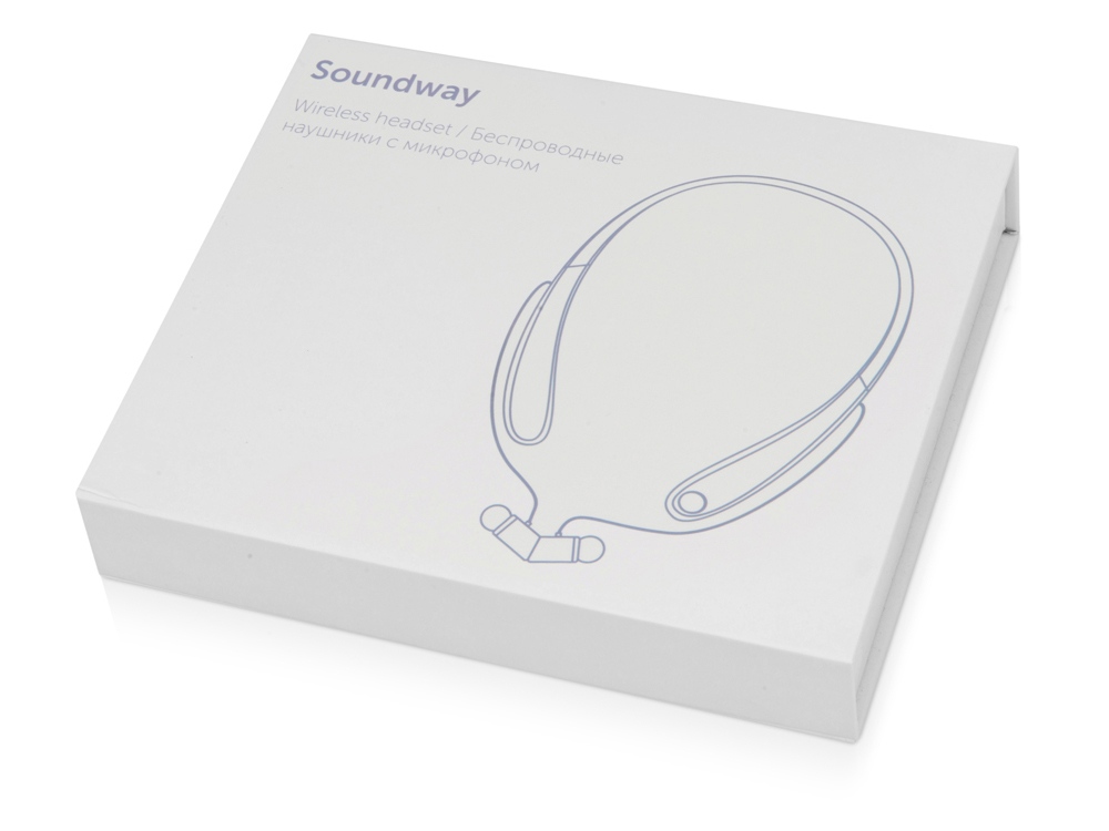 Беспроводные наушники с микрофоном Soundway, черный/синий