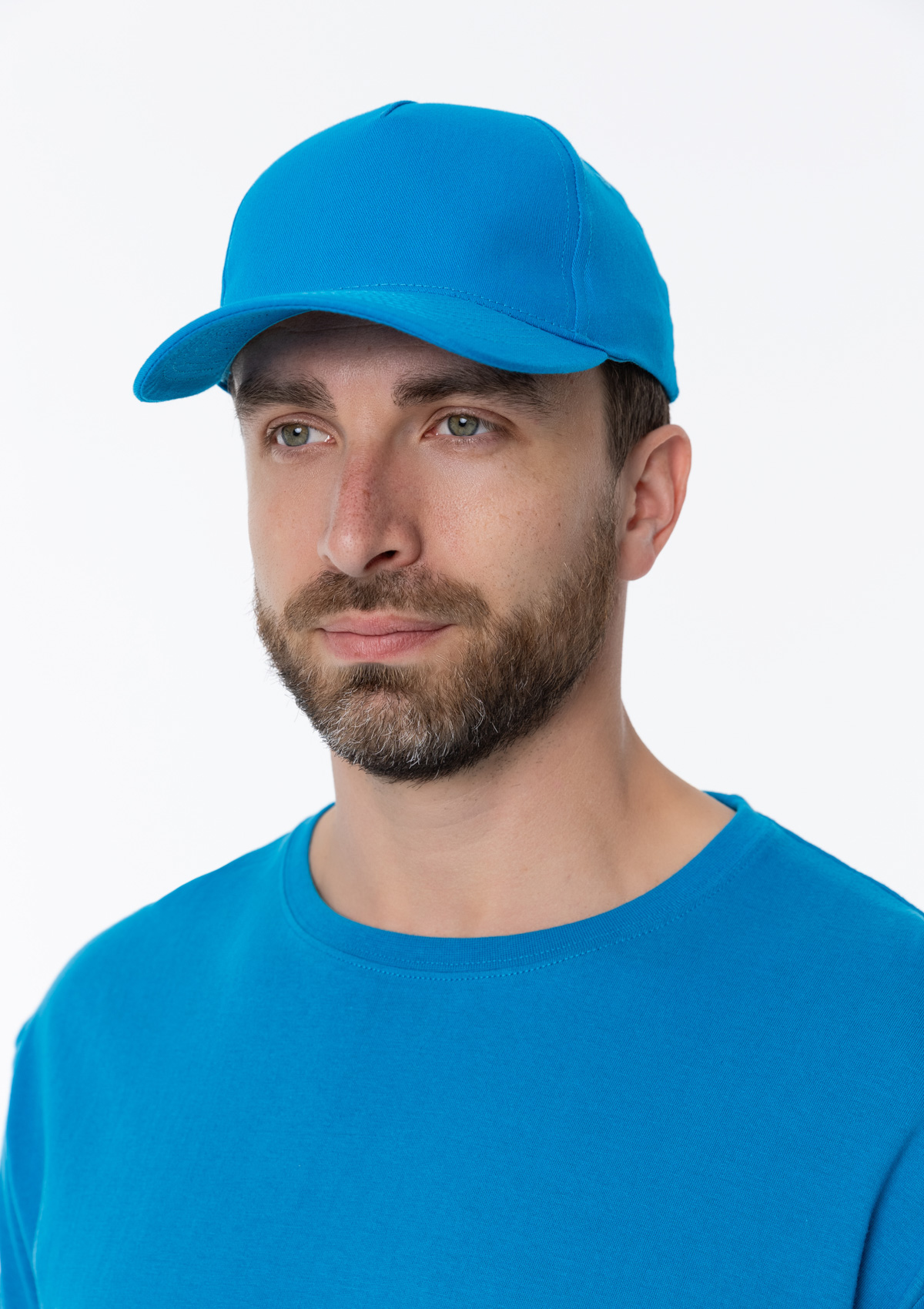 Футболка унисекс без бокового шва STAN хлопок 160, 02, Лазурный,  (40/1)  (48/M)