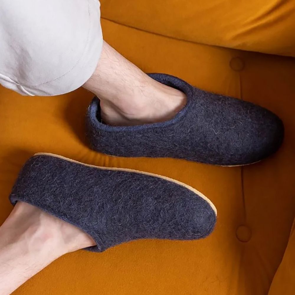 Домашние валенки Cant, темно-синие (клякса), размер 42