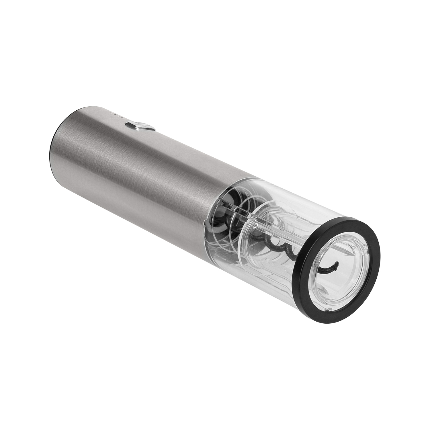 Набор для вина с электрическим штопором Винтаро (Vintaro), серебряный — пример нанесения логотипа (Portobello Электроника Кухня) | Print Logo