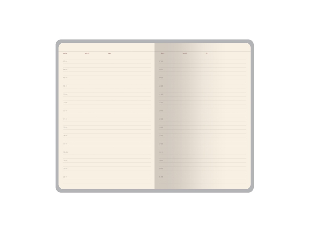 Ежедневник недатированный А5 Soho, серый