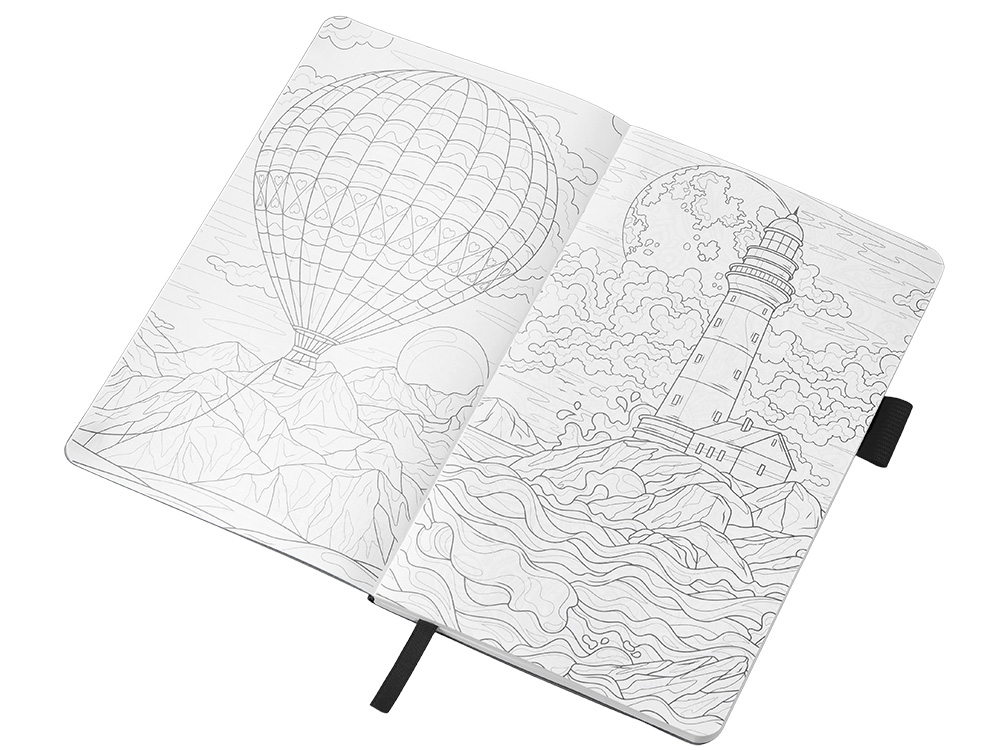 Блокнот Vision Trend А5 в гибкой обложке, черный